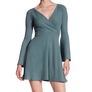 Topshop Petite Wrap Floppy dress